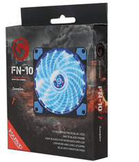 Marvo FN-10BL ventilator za PC, LED, moder