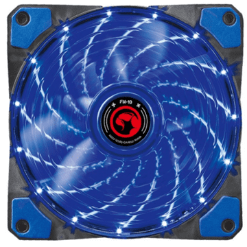 Marvo FN-10BL ventilator za PC, LED, moder