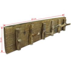 Vidaxl Obešalnik mešanega recikliranega lesa 60x15 cm