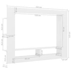 Vidaxl TV omarica bela 152x22x113 cm iverna plošča