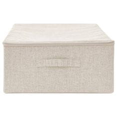 Vidaxl Škatla za shranjevanje blago 70x40x18 cm krem
