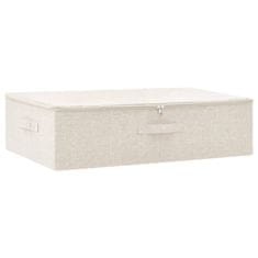 Vidaxl Škatla za shranjevanje blago 70x40x18 cm krem