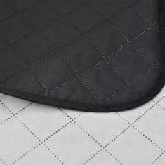 Vidaxl 130888 Double-sided Quilted Bedspread Black/White 230 x 260 cm