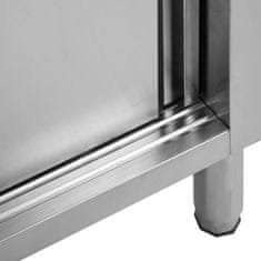 Vidaxl Delovne mize z drsnimi vrati 2 kosa 240x50x(95-97) cm