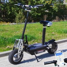 Viron električni skiro s sedežem, 800 W, črn