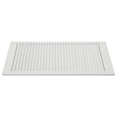 Vidaxl Vrata z letvicami trdna borovina bela 99,3x39,4 cm