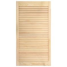 Vidaxl Vrata z letvicami 4 kosi trdna borovina 99,3x39,4 cm