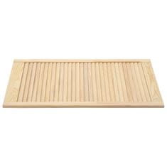 Vidaxl Vrata z letvicami 4 kosi trdna borovina 99,3x39,4 cm