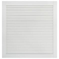 Vidaxl Vrata z letvicami 4 kosi trdna borovina bela 61,5x59,4 cm