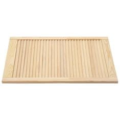 Vidaxl Vrata z letvicami 4 kosi trdna borovina 69x39,4 cm