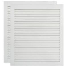 Vidaxl Vrata z letvicami 2 kosa trdna borovina bela 69x59,4 cm