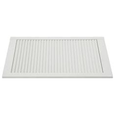 Vidaxl Vrata z letvicami 4 kosi trdna borovina bela 99,3x59,4 cm