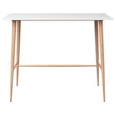 Vidaxl Barska miza bela 120x60x96 cm