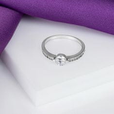 Brilio Silver Očarljiv srebrn prstan s cirkoni RI024W (Obseg 54 mm)