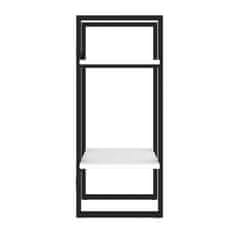 Vidaxl Knjižna omara 2-nadstropna bela 40x30x70 cm iverna plošča