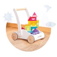 Le Toy Van Petilou Voziček za mavrične kocke