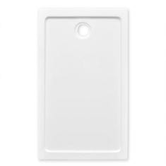 Vidaxl Pravokotna ABS tuš kad bela 70x120 cm