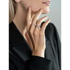 Emily Westwood Eleganten jekleni prstan z biseri WR1023S