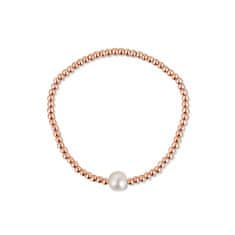 JwL Luxury Pearls Zapestnica iz bronastih perl s pravim sladkovodnim biserom JL0715
