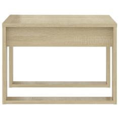 Vidaxl Stranska mizica sonoma hrast 50x50x35 cm iverna plošča