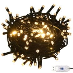 shumee Komplet božičnih bučk s konico 150 LED lučk bele in sive