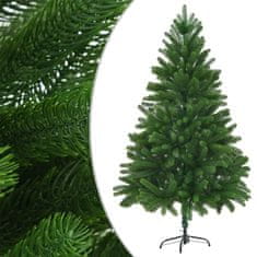 Vidaxl Umetna novoletna jelka z LED lučkami in bučkami 180 cm zelena