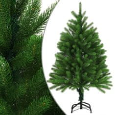 Vidaxl Umetna osvetljena novoletna jelka z bunkicami 120 cm zelena