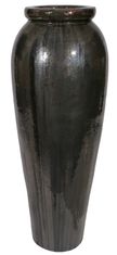 Shishi Keramična srebrna posoda za rože 37 x 100 cm
