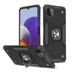 slomart wozinsky ring armor case kickstand tough rugged cover za samsung galaxy a22 5g črn