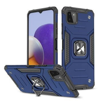 shumee Armored ovitek + magnetno držalo za Samsung Galaxy A22 4G Ring Armor moder