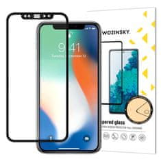 slomart wozinsky super tough polno lepilo kaljeno steklo za celoten zaslon z okvirjem primer prijazen apple iphone xr / iphone 11 black