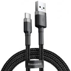 BASEUS Catklf-UG1 podatkovni kabel, hitro polnjenje, USB-C, 2A, 3 m, črn