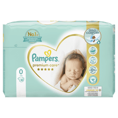 Pampers plenice Premium Care 0 Newborn, 30 kosov