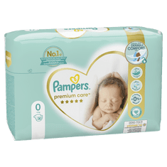 Pampers plenice Premium Care 0 Newborn, 30 kosov