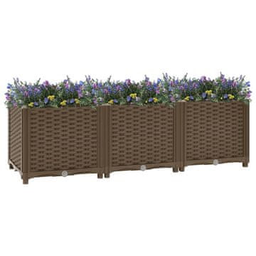 Vidaxl vidaXL Dvignjeno korito za gredice, 120 x 40 x 38 cm, polipropilen