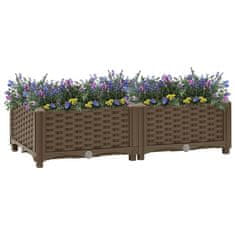Vidaxl Visoka greda 80x40x23 cm polipropilen