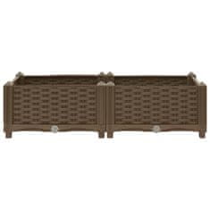 Vidaxl Visoka greda 80x40x23 cm polipropilen