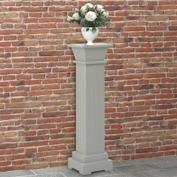 Vidaxl vidaXL Klasično stojalo za rastline, sivo, 17x17x66 cm, MDF