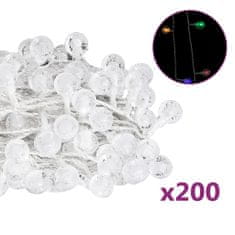 shumee Okrasne lučke bučke na vrvici 20 m 200 LED večbarvne 8 funkcij