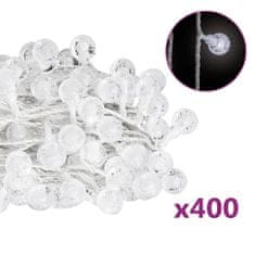 Greatstore Okrasne lučke bučke na vrvici 40 m 400 LED hladno bele