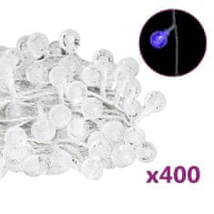 Vidaxl Okrasne lučke bučke na vrvici 40 m 400 LED modre 8 funkcij