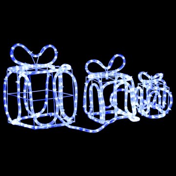 Vidaxl Božična dekoracija darila s 180 LED lučkami notranje / zunanja