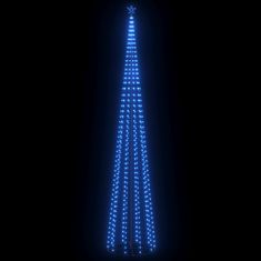 Greatstore Novoletna jelka stožec 752 modrih LED lučk 160x500 cm