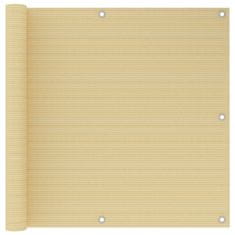 Vidaxl Balkonsko platno bež 90x300 cm HDPE