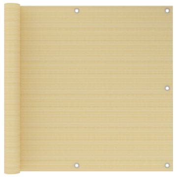 Vidaxl Balkonsko platno bež 90x300 cm HDPE