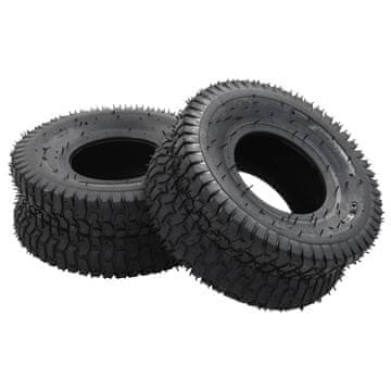 Vidaxl vidaXL 4-delni komplet pnevmatik in zračnic za samokolnico, 15x6.00-6 4PR, guma