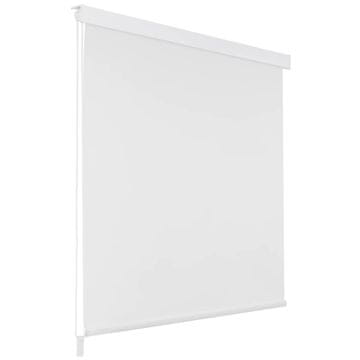 Vidaxl Rolo senčilo za tuš 80x240 cm bele barve