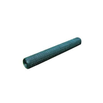 Vidaxl vidaXL Mrežasta ograja, jeklo, 1 x 25 m, temno zelena