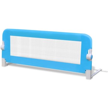 Vidaxl Posteljno varovalo za otroke 102 x 42 cm modro