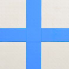 shumee Napihljiva gimnastična podloga s tlačilko 400x100x20 cm modra